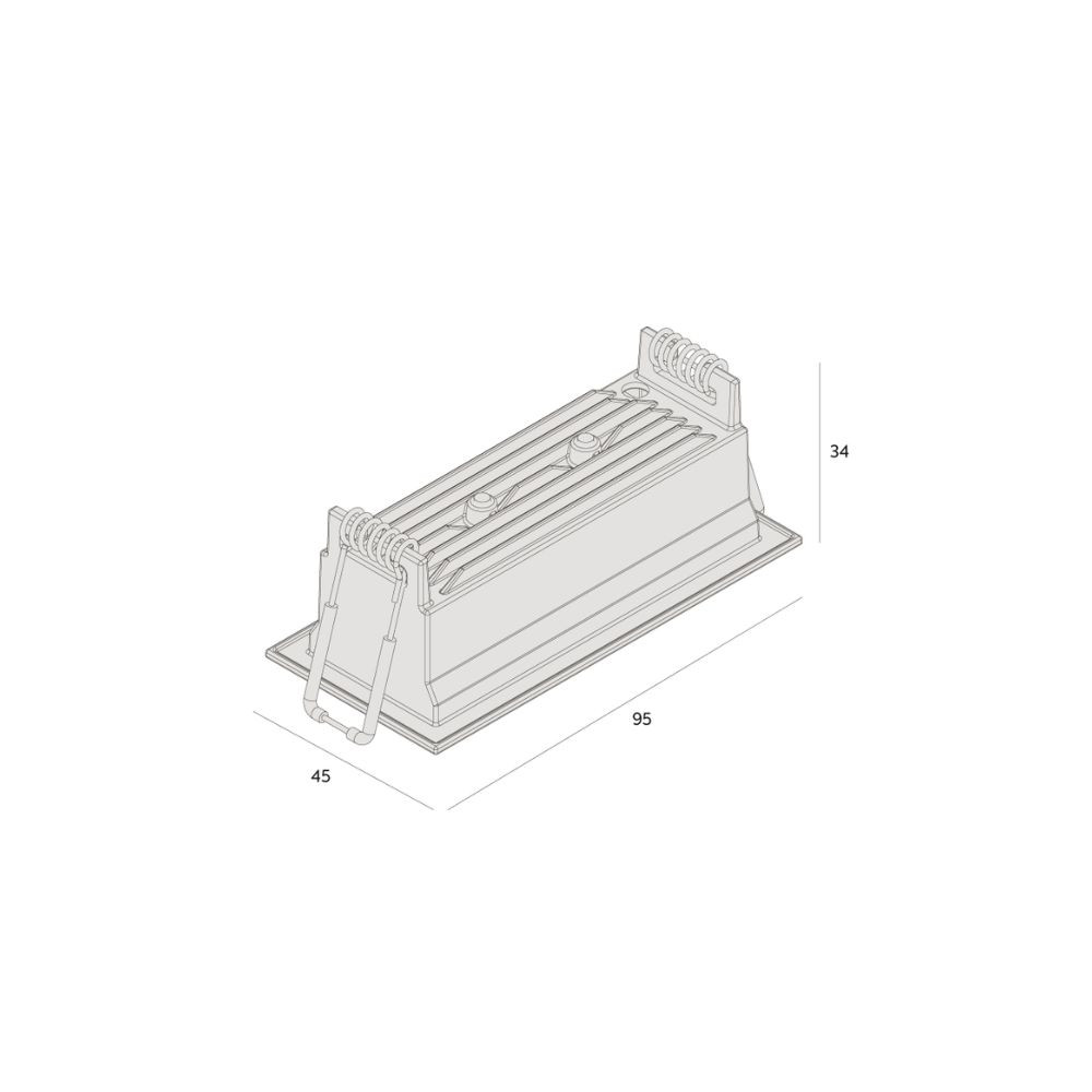 Spot  Embutir Recuado Picco 34° 7w 2700k- Interlight 4992