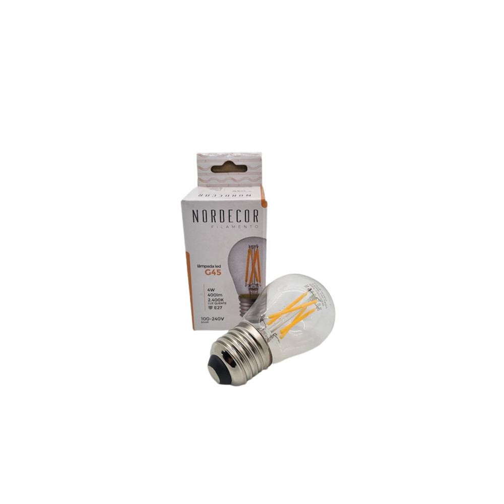 Lâmpada LED Bulbo G45 Filamento Vintage 4W 2400K -  L5213