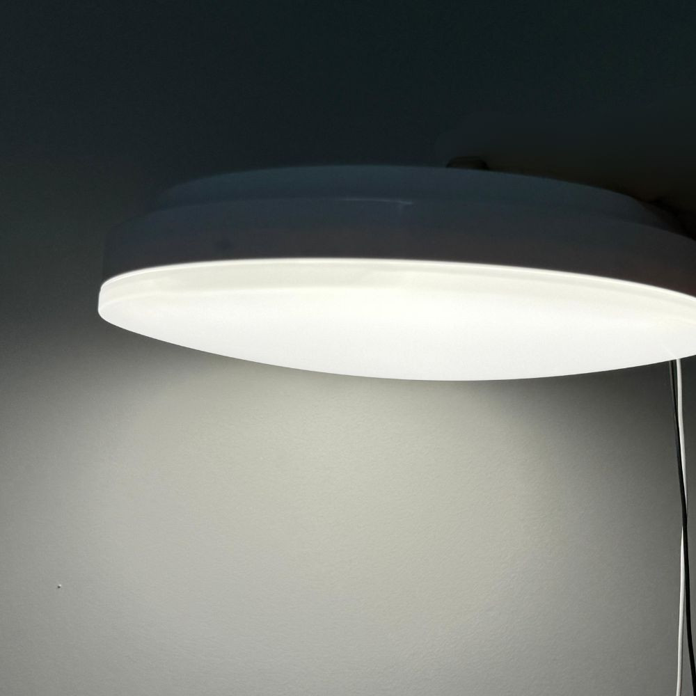 Plafon Sobrepor Redondo 30cm 12W Bivolt em ABS Branco 4000K (Branco Neutro) - Decor Lumen 