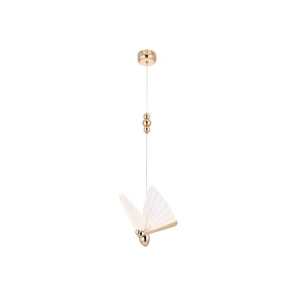 Pendente Borboleta Dourado 6W 3000K peça - Decor Lumen