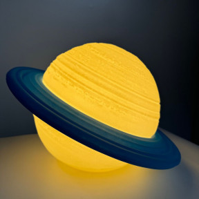 Luminaria de Mesa Saturno Azul