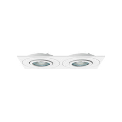 Spot de Embutir Duplo Face Plana Branco 2x PAR20 - Interlight IL-0190-BM