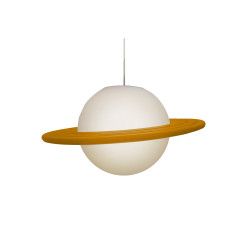 Pendente Saturno Laranja e Branco  - 1-E27 - Usare 1789