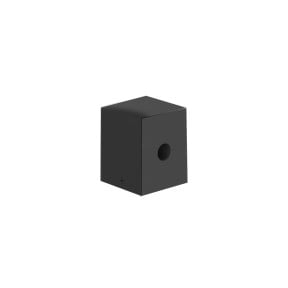 Balizador quadrado em metal preto