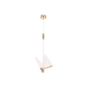 Pendente Borboleta Dourado 6W 3000K - Nordecor 2413