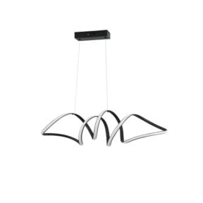 Pendente LED Lire 58W 3000K Preto BIV - Nordecor 2137