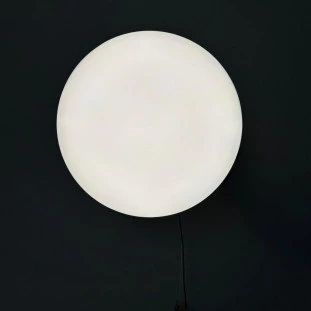 Plafon Sobrepor Redondo 30cm 12W Bivolt em ABS Branco 4000K (Branco Neutro) - Decor Lumen