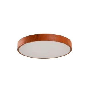 Plafon Redondo ORIS Imbuía LED integrado Branco Quente ⌀40cm- Nordecor-Padrão Capa Site-Decor Lumen 