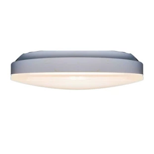 Plafon Sobrepor Redondo 30cm 12W Bivolt em ABS Branco 4000K (Branco Neutro) - Decor Lumen