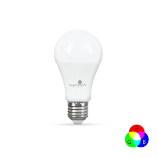 Lâmpada Bulbo Smart RGB Alexa Google Home 9W IP20 - Gaya 9821 