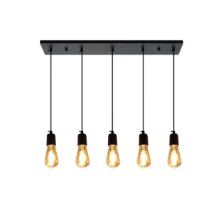 Pendente Industrial Preto 5XE27 Capa - Decor Lumen