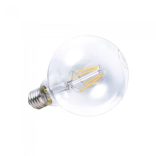 Lâmpada LED Balloon Filamento G95 4,5W Ambar- Brilia-Site-Decor Lumen 