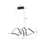 Pendente LED Lire 58W 3000K Preto BIV DIM - DecorLumen